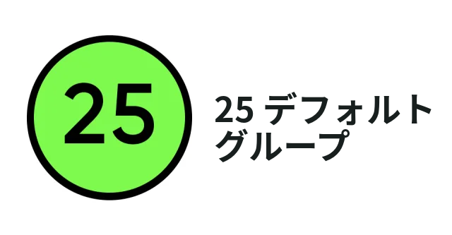 25デフォルトグループ